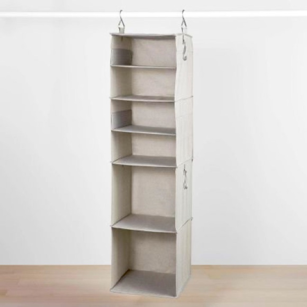 Hanging shelves, 6 compartments